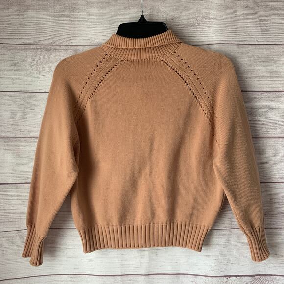 Vintage Canterbury of Tycora Tan Cardigan Sweater Button Up Long Sleeves - Picture 6 of 15